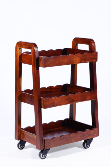 WOODEN CART/KITCHEN TROLLY
