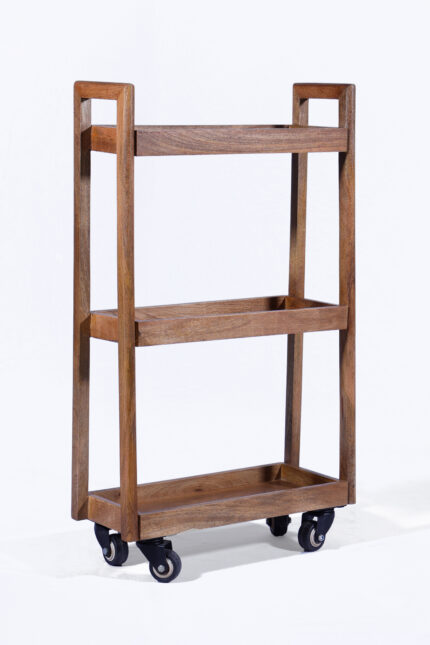 WOODEN CART/KITCHEN TROLLY