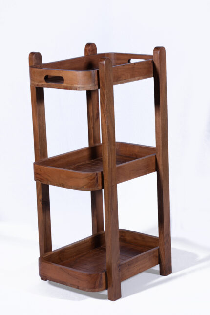 WOODEN CART/KITCHEN TROLLY