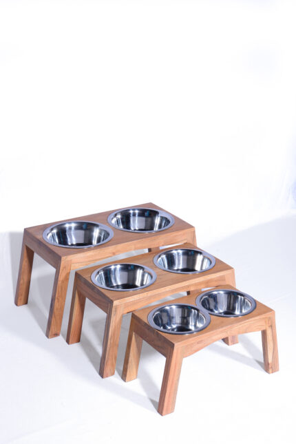 WOODEN FEEDER S/3