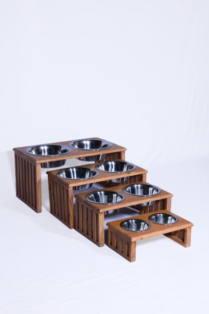 WOODEN FEEDER S/3