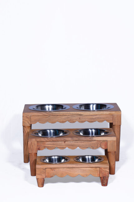 WOODEN FEEDER S/3