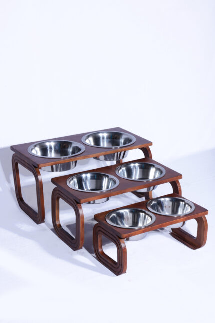 WOODEN FEEDER S/3