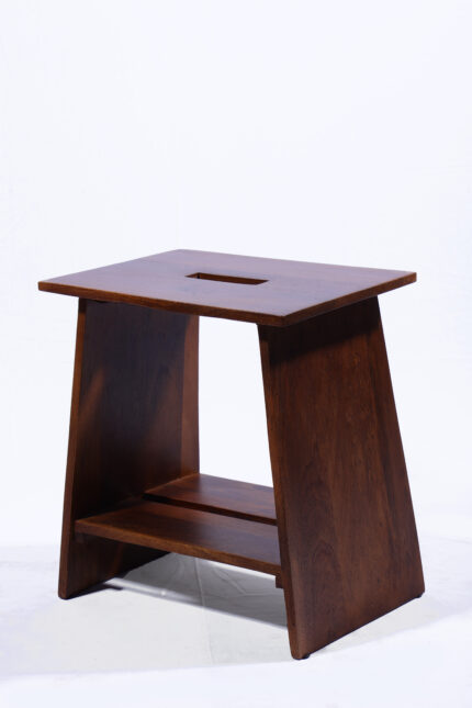 WOODEN BATH STOOL