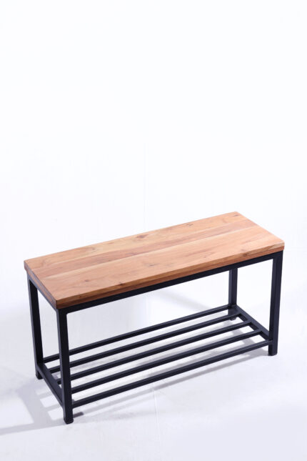 WOODEN IRON BENCH